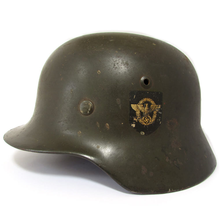 WWII German M35 DD Field Police Combat Helmet – RJ Militaria